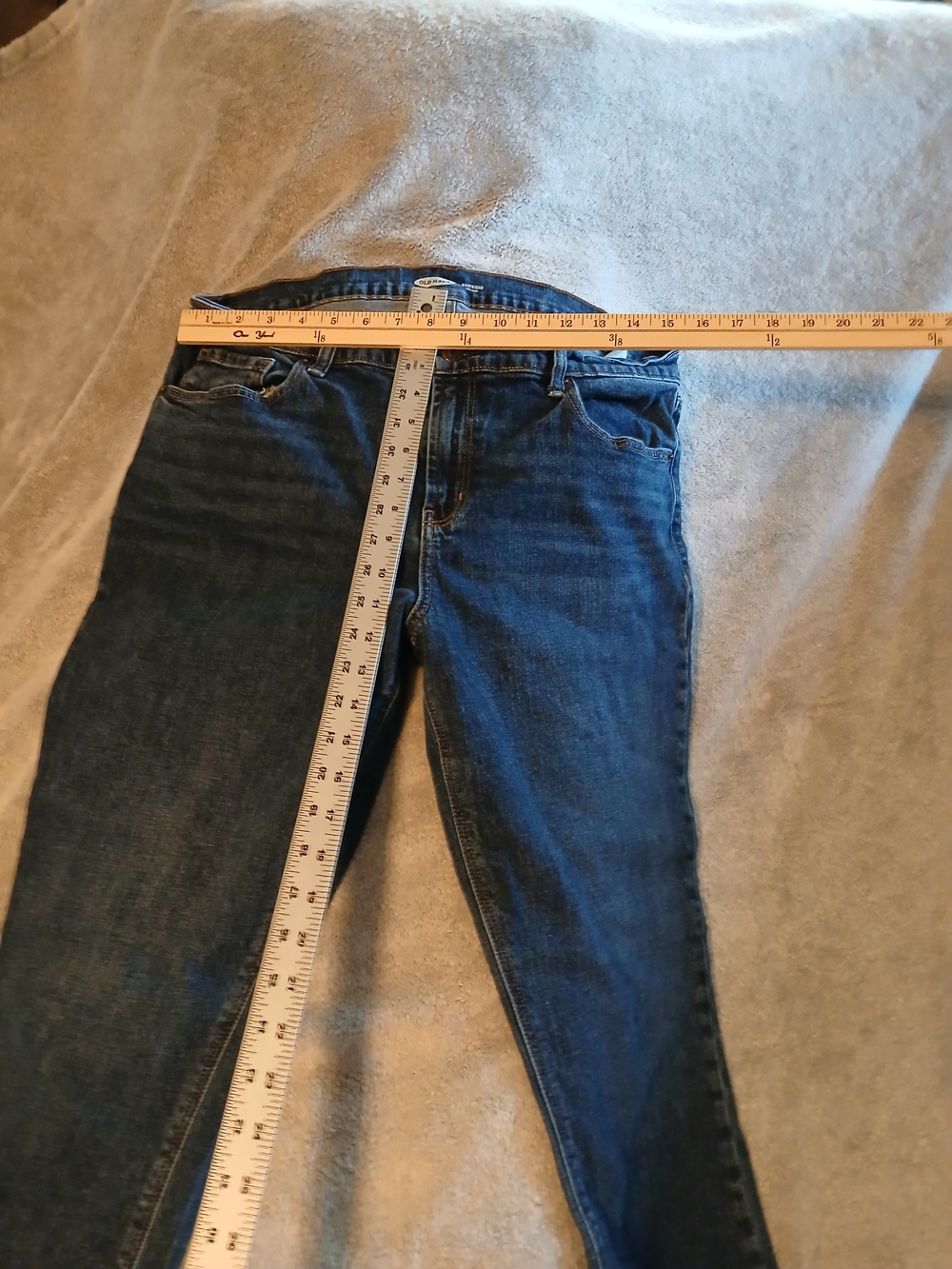 Women's Skinny Jeans in Dark Blue Denim